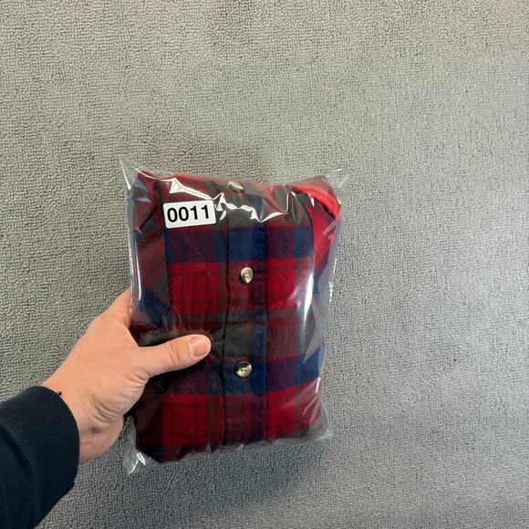 VTG Ruggedwear by b.o.g Men's Medium Flannel Shirt Red Plaid Medium Lumberjack - Picture 8 of 8